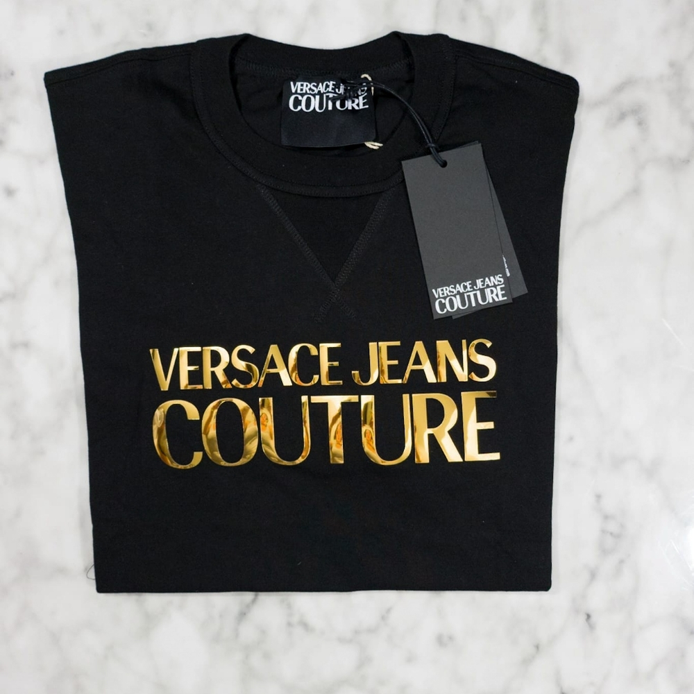 Versace Jeans Couture Black w/ Gold Design Men's M. NWT